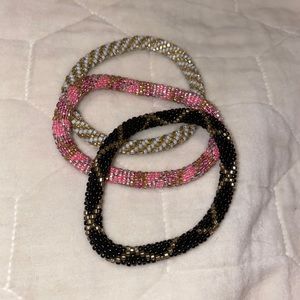 Glass Hand Beaded Bracelets